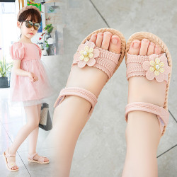 Pantuflas de ballet doradas para niñas